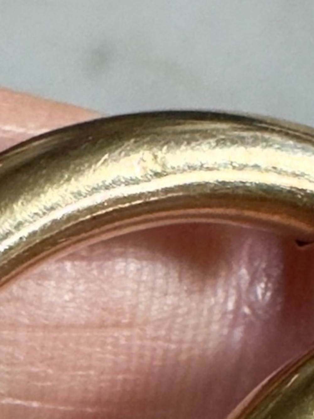 Heavy 14k Yellow gold Hoop Earrings - Picture 8 of 8